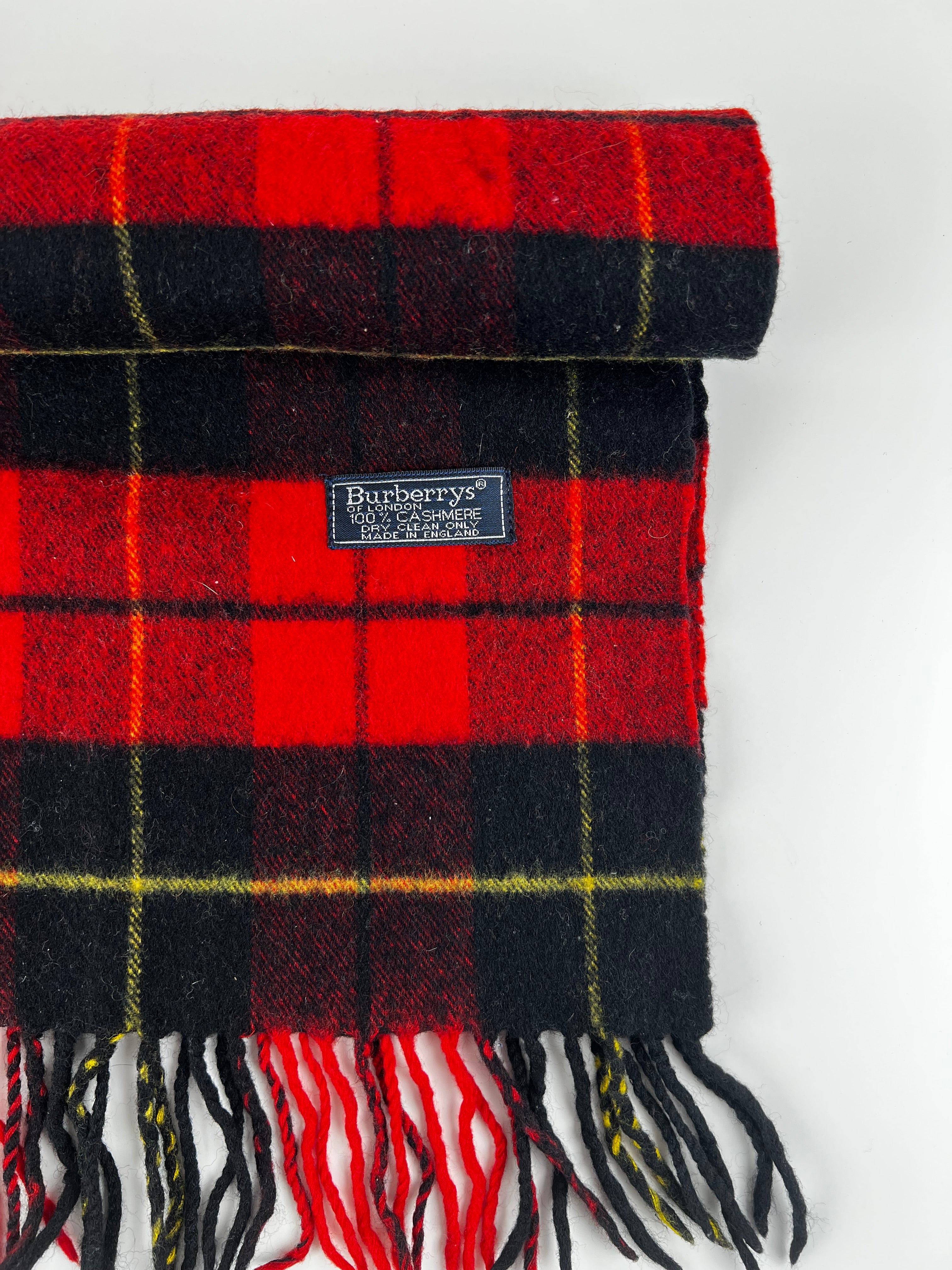 Burberry Schal | Rot/Schwarz