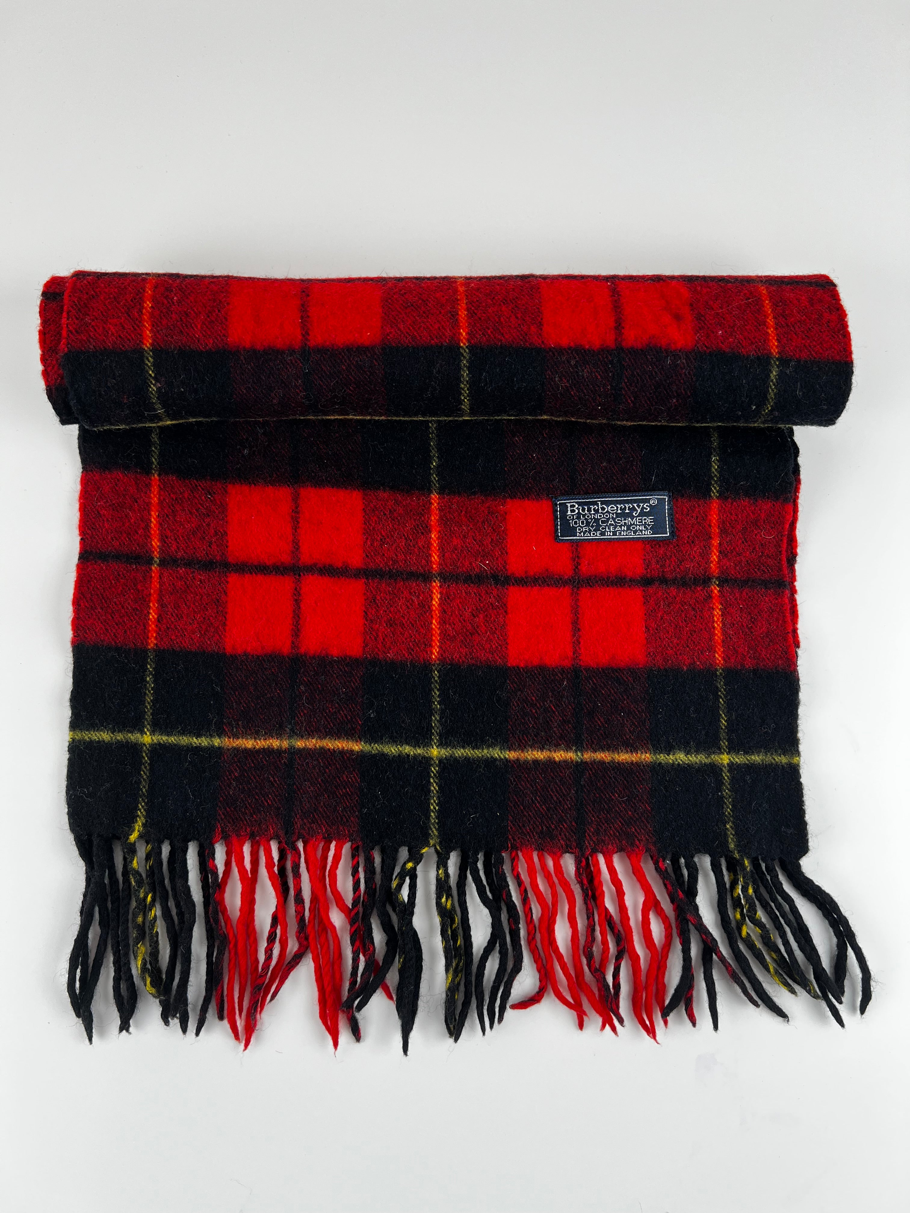 Burberry Schal | Rot/Schwarz
