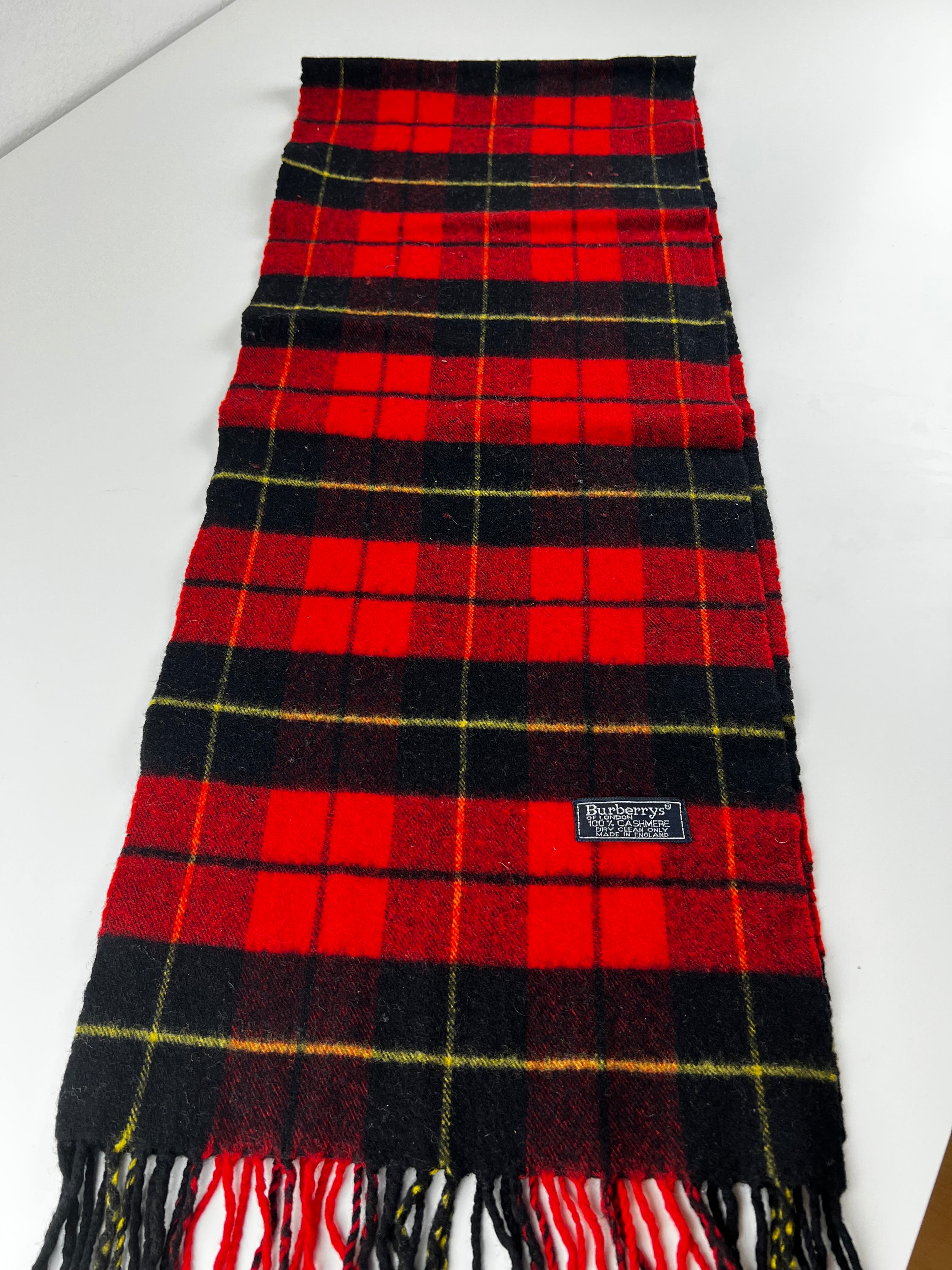 Burberry Schal | Rot/Schwarz
